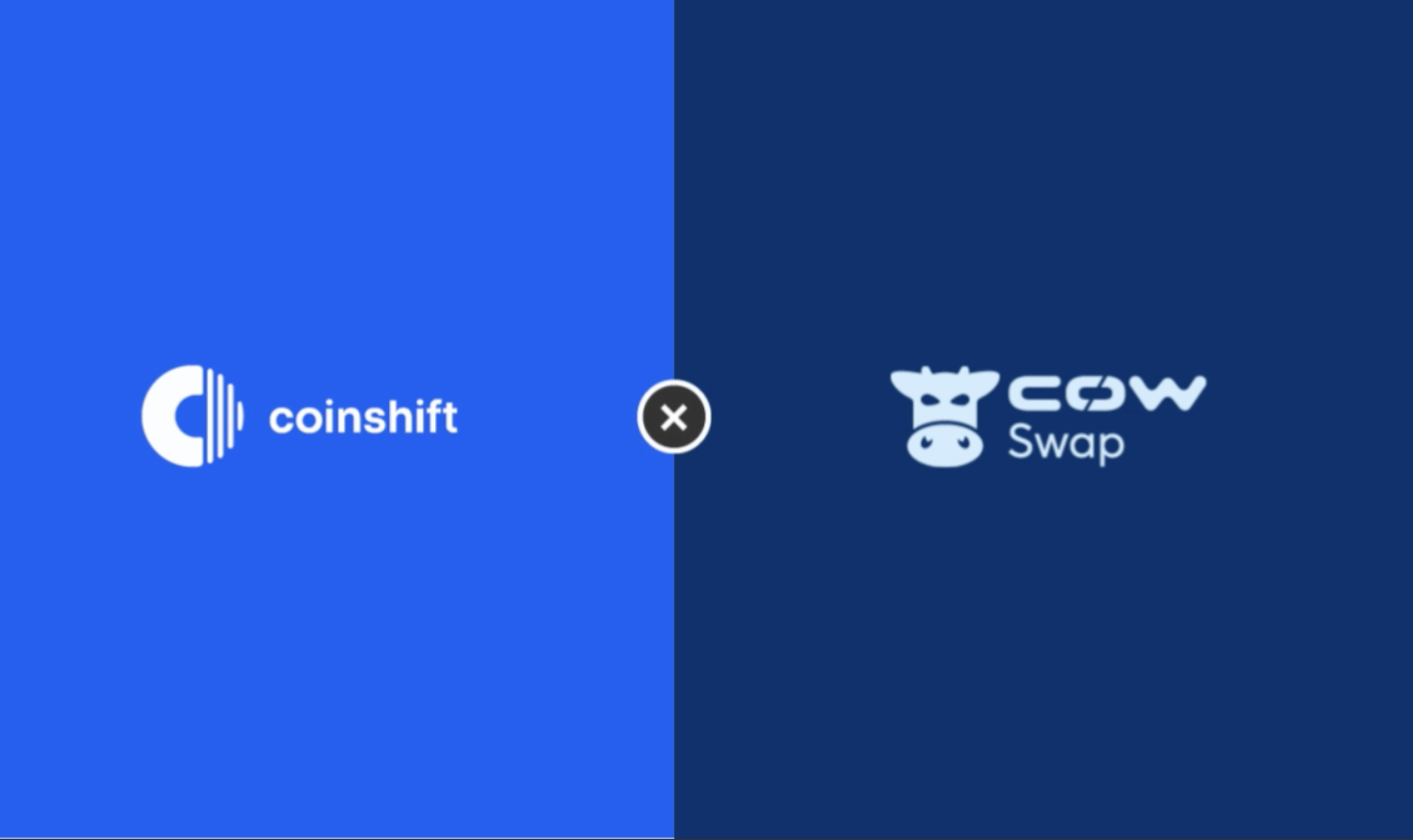 CoW Swap - Coinshift Apps Partner