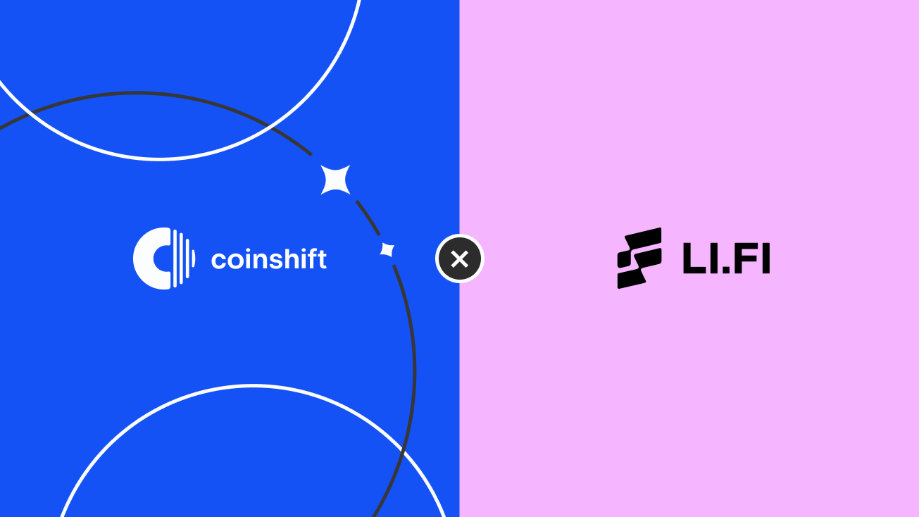 Introducing LI.FI - Coinshift Apps Partner